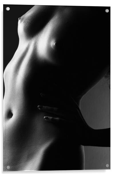 nude woman artistic Acrylic by Alessandro Della Torre