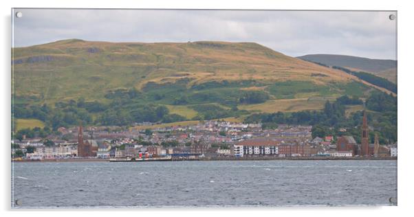 Overview of Largs, Waverley docked Acrylic by Allan Durward Photography