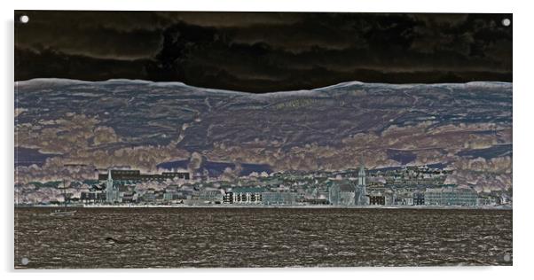 Abstract view of Largs, Scotland Acrylic by Allan Durward Photography