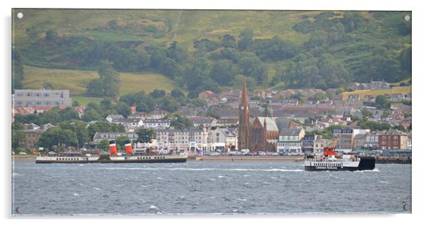 Nautical activity at Largs harbour Acrylic by Allan Durward Photography