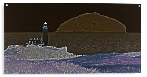 Abstract view of Turnberry lighthouse Acrylic by Allan Durward Photography