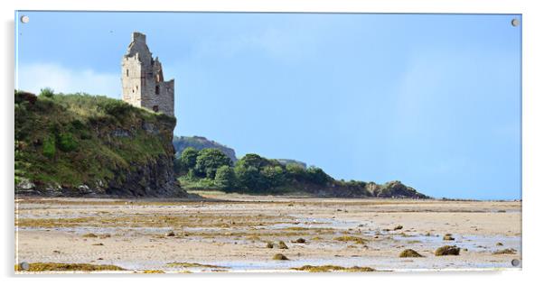 Greenan Castle Ayr Acrylic by Allan Durward Photography