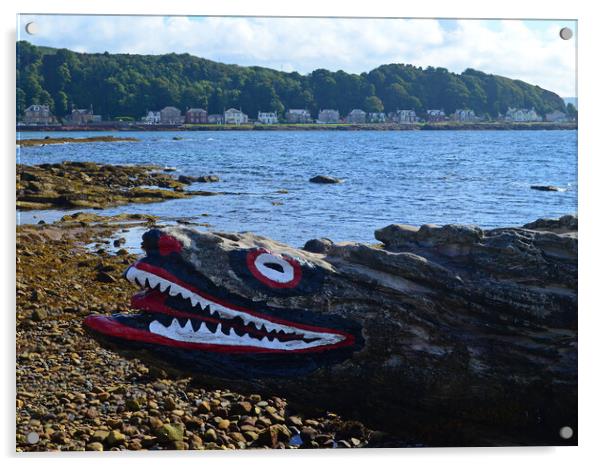 Millport and Crocodile rock Acrylic by Allan Durward Photography