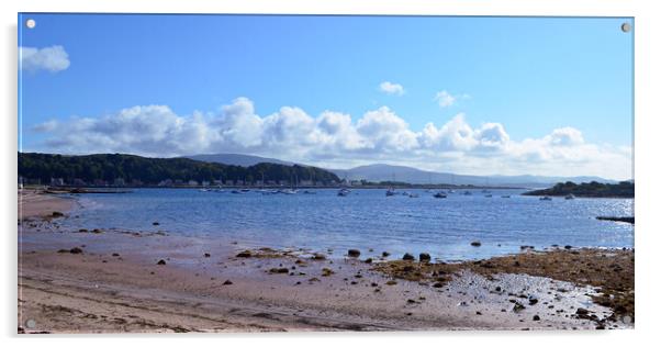 Beach view at Millport Acrylic by Allan Durward Photography