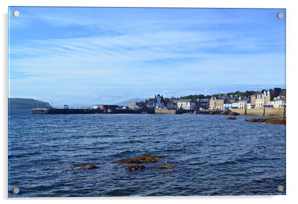 Millport pier Acrylic by Allan Durward Photography