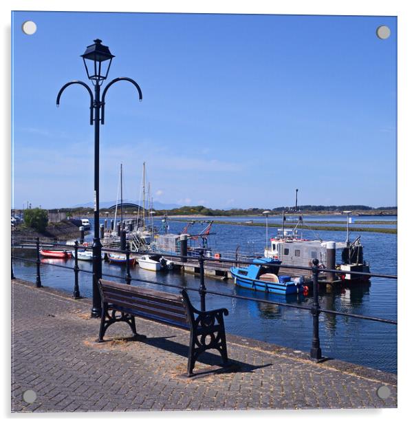 Irvine harbour Acrylic by Allan Durward Photography