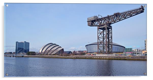 Glasgow Clydeside Acrylic by Allan Durward Photography