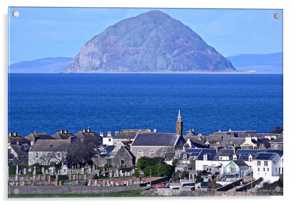 Ballantrae, Ailsa Craig, Scottish seascape Acrylic by Allan Durward Photography