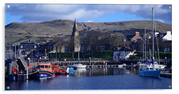 Girvan harbour South Ayrshire Acrylic by Allan Durward Photography