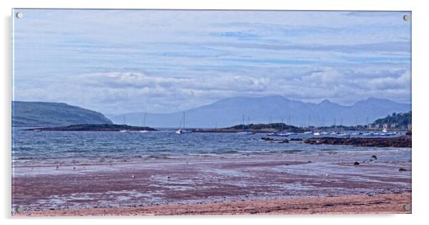 The Eileans Millport and Isle of Arran mountains Acrylic by Allan Durward Photography