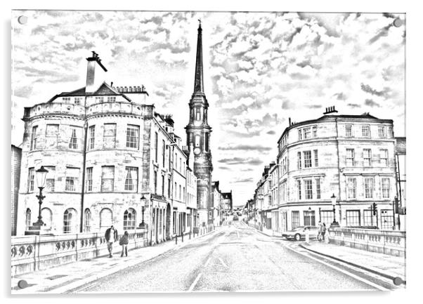 Ayr town architecture Acrylic by Allan Durward Photography