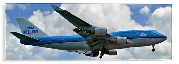 Boeing 747 of KLM Acrylic by Allan Durward Photography