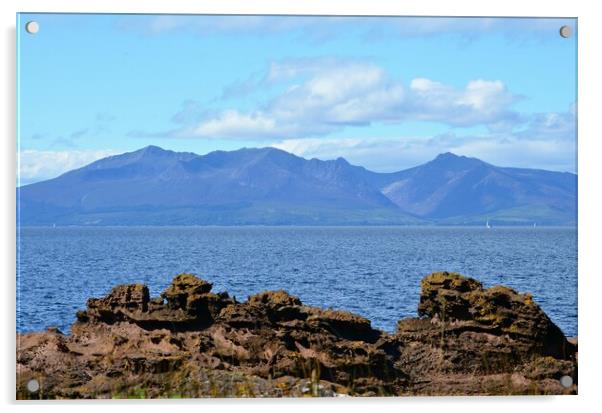 Isle of Arran in rugged beautiful Scotland Acrylic by Allan Durward Photography
