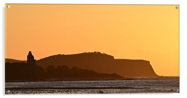 Greenan Castle and Heads of Ayr Acrylic by Allan Durward Photography