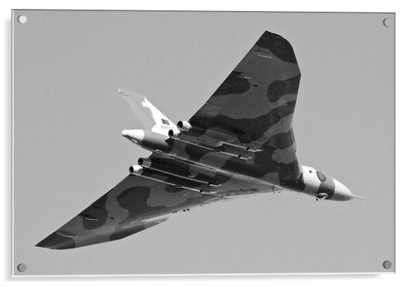 Avro Vulcan B2 mono Acrylic by Allan Durward Photography