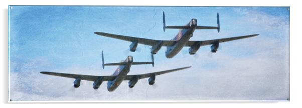 Lancaster bombers Acrylic by Allan Durward Photography