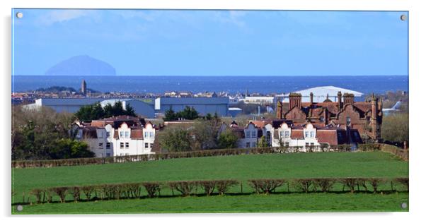 Prestwick and Ailsa Craig Acrylic by Allan Durward Photography