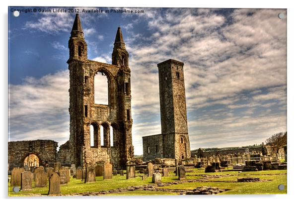 St Andrews Cathedral Acrylic by Gavin Liddle