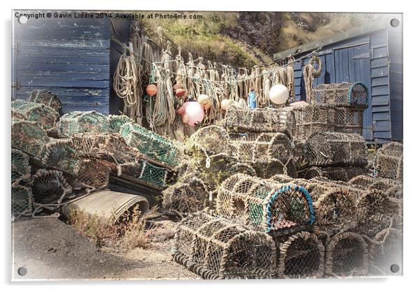  Fishermans Hut Acrylic by Gavin Liddle