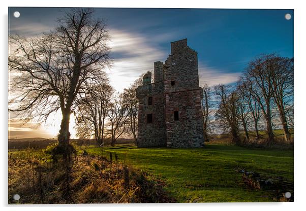  Greenknowe Tower, Gordon, Scottish Borders Acrylic by Gavin Liddle