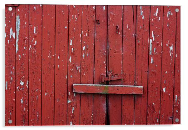 Wooden Door Acrylic by Gavin Liddle