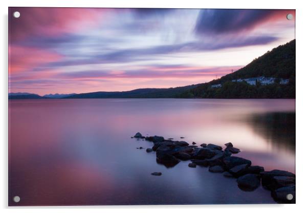 Loch Rannoch Sunset Acrylic by Gavin Liddle