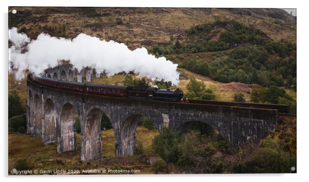 Jacobite at Glenfinnan Viaduct  Acrylic by Gavin Liddle