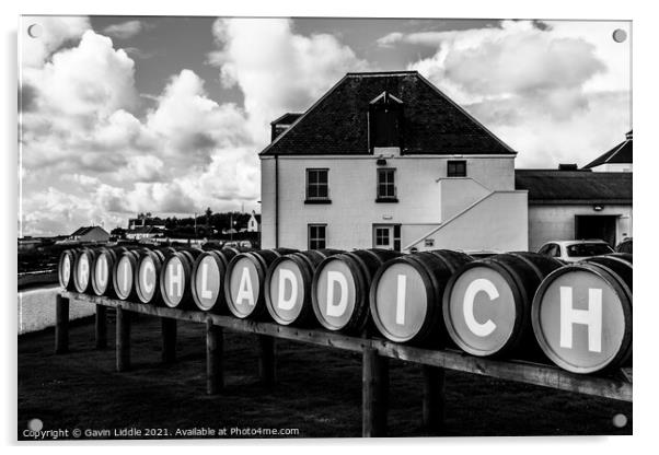 Bruichladdich, Islay Acrylic by Gavin Liddle