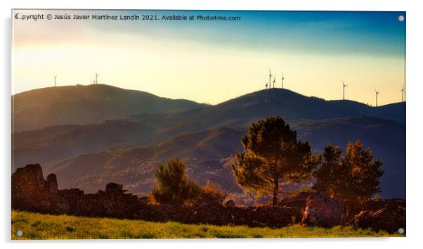 Majestic Sunset Over Portugals Mountainous Landsca Acrylic by Jesus Martínez