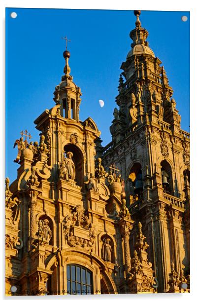 The Holy Guardian of Compostela Acrylic by Jesus Martínez