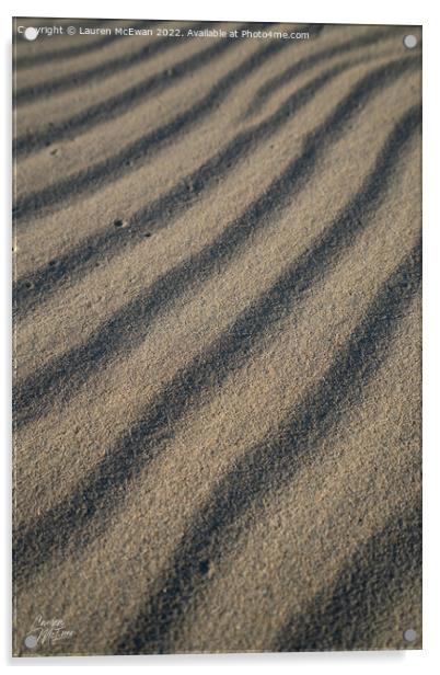 Sand Pattern 2 Acrylic by Lauren McEwan