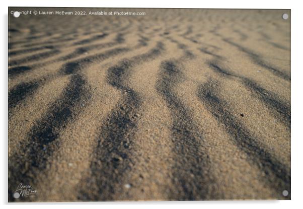 Sand Pattern 4 Acrylic by Lauren McEwan