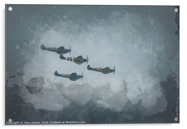 Spitfires over Goosepool Acrylic by Jaxx Lawson
