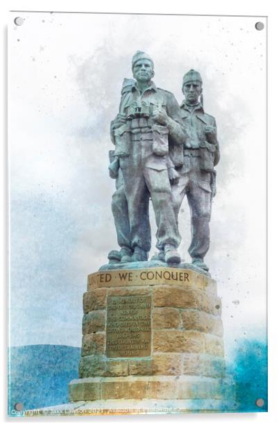 Commando Memorial Lochaber Acrylic by Jaxx Lawson