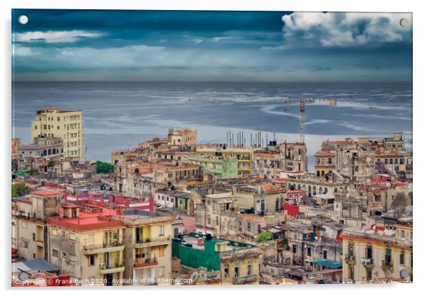 Havana panorama of the city, Cuba Acrylic by Frank Bach