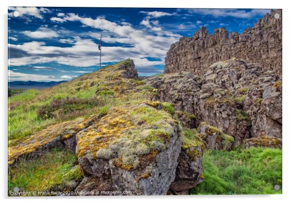 Thingvellir Golden circle National Monument in Iceland Acrylic by Frank Bach