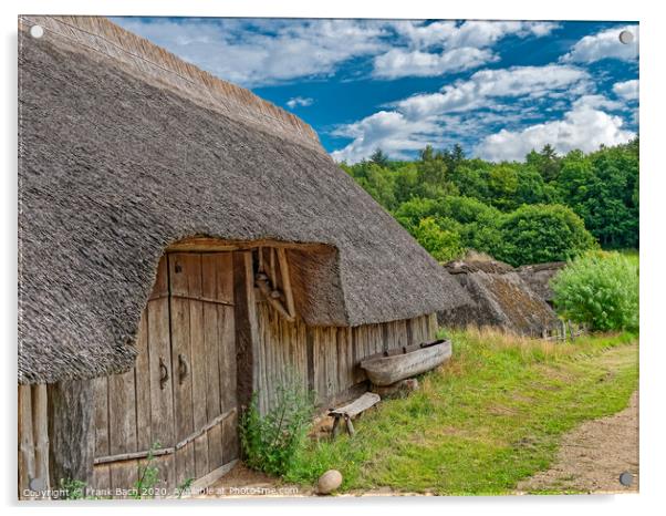 Iron age settlement living museum near Vingsted Vejle, Denmark Acrylic by Frank Bach