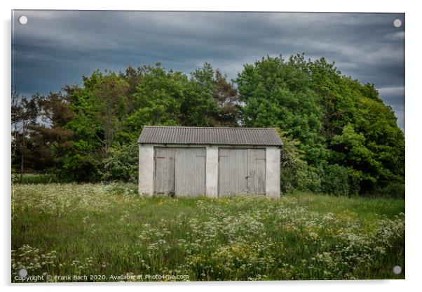 Worn out garage near Lild in Thy Denmark Acrylic by Frank Bach