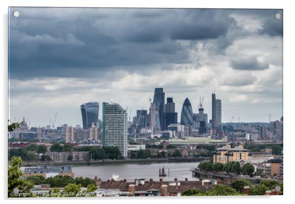 London skyline with the river Thames Acrylic by Frank Bach