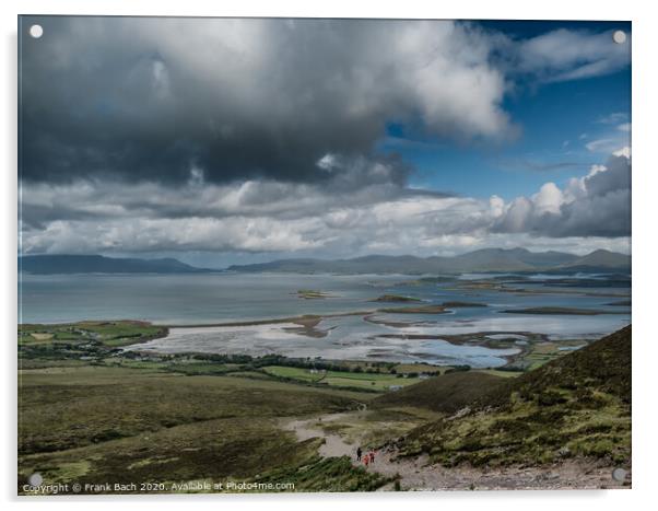 The archipelago near Westport from the road to Croagh Patrick, Ireland Acrylic by Frank Bach