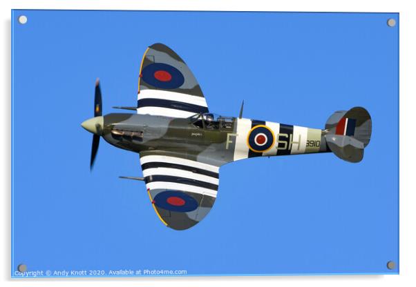 Supermarine Spitfire Mk Vb Acrylic by Andy Knott