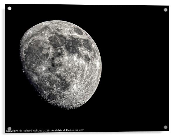 Moon Acrylic by Richard Ashbee