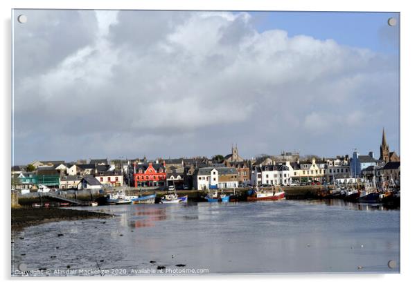 Stornoway Harbour from Cuddy Point Acrylic by Alasdair Mackenzie