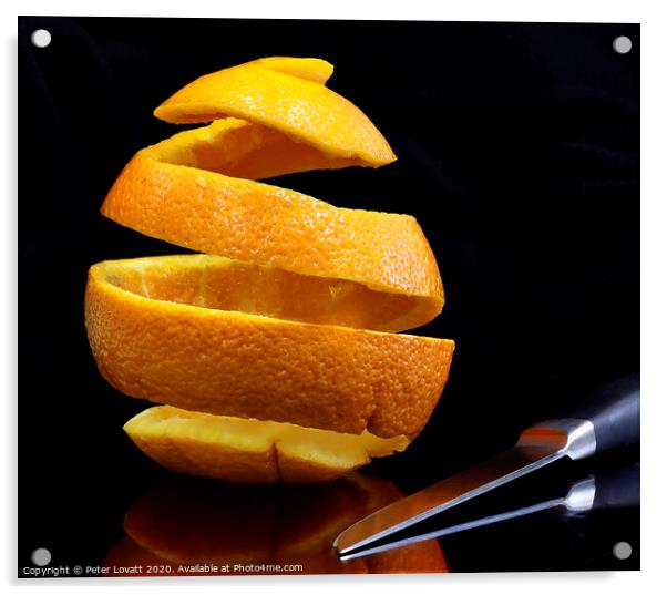 Orange Peel Acrylic by Peter Lovatt  LRPS