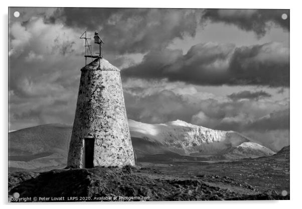 Tŵr Bach lighthouse, Llanddwyn, Anglesey Acrylic by Peter Lovatt  LRPS