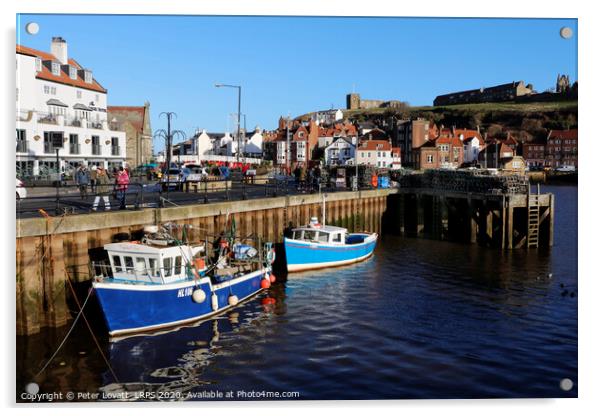 Whitby Harbour Acrylic by Peter Lovatt  LRPS