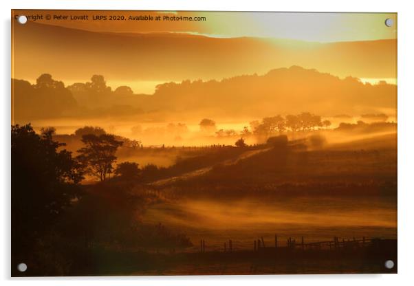Lune Valley sunrise, Lonsdale Acrylic by Peter Lovatt  LRPS