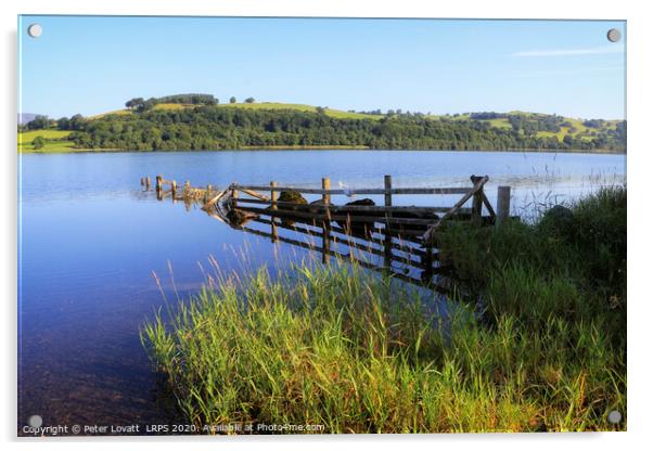 Bala Lake (Llyn Tegid), Wales  Acrylic by Peter Lovatt  LRPS