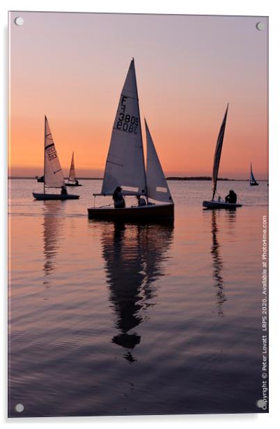 Sailing Boats at West Kirby, Wirral Acrylic by Peter Lovatt  LRPS