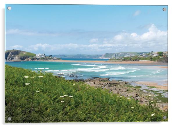 Burgh Island Devon Acrylic by Richard Fearon